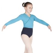 New Marine Blue Cotton Ballet Crossover Cardigan - Adult Sizes Available